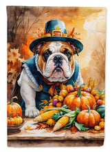 Load image into Gallery viewer, English Bulldog Thanksgiving House Flag