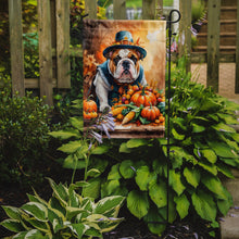Load image into Gallery viewer, English Bulldog Thanksgiving Garden Flag