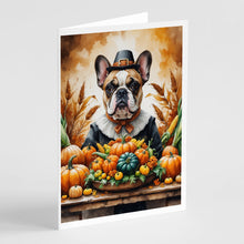 Load image into Gallery viewer, French Bulldog Thanksgiving Greeting Cards Pack of 8