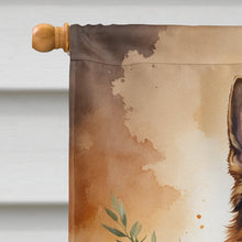 Load image into Gallery viewer, German Shepherd Thanksgiving House Flag