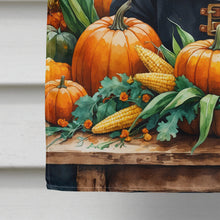 Load image into Gallery viewer, Golden Retriever Thanksgiving House Flag