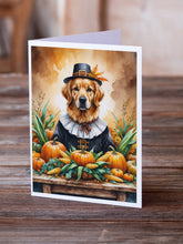 Load image into Gallery viewer, Golden Retriever Thanksgiving Greeting Cards Pack of 8