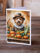 Load image into Gallery viewer, Goldendoodle Thanksgiving Greeting Cards Pack of 8