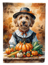Load image into Gallery viewer, Labradoodle Thanksgiving Garden Flag