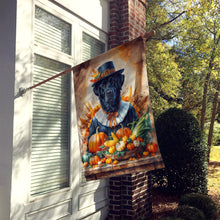 Load image into Gallery viewer, Black Labrador Retriever Thanksgiving House Flag