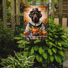 Load image into Gallery viewer, Chocolate Labrador Retriever Thanksgiving Garden Flag