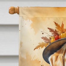 Load image into Gallery viewer, Yellow Labrador Retriever Thanksgiving House Flag