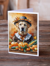 Load image into Gallery viewer, Yellow Labrador Retriever Thanksgiving Greeting Cards Pack of 8