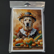 Load image into Gallery viewer, Yellow Labrador Retriever Thanksgiving Greeting Cards Pack of 8