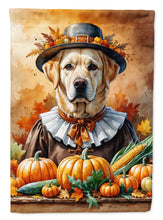 Load image into Gallery viewer, Yellow Labrador Retriever Thanksgiving Garden Flag