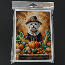 Load image into Gallery viewer, Maltese Thanksgiving Greeting Cards Pack of 8