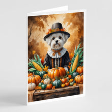 Load image into Gallery viewer, Maltese Thanksgiving Greeting Cards Pack of 8