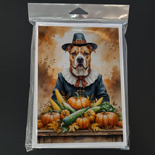 Load image into Gallery viewer, Pit Bull Terrier Thanksgiving Greeting Cards Pack of 8