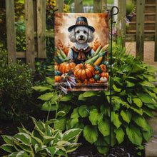 Load image into Gallery viewer, White Poodle Thanksgiving Garden Flag