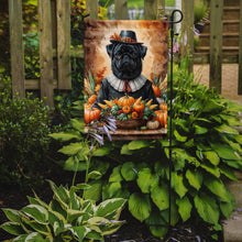 Load image into Gallery viewer, Black Pug Thanksgiving Garden Flag