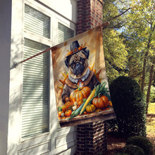Load image into Gallery viewer, Pug Thanksgiving House Flag