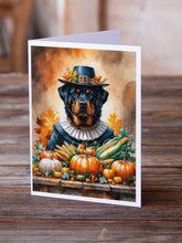 Load image into Gallery viewer, Rottweiler Thanksgiving Greeting Cards Pack of 8