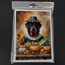 Load image into Gallery viewer, Rottweiler Thanksgiving Greeting Cards Pack of 8