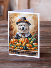 Load image into Gallery viewer, Samoyed Thanksgiving Greeting Cards Pack of 8