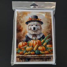Load image into Gallery viewer, Samoyed Thanksgiving Greeting Cards Pack of 8