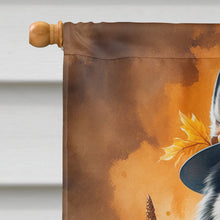 Load image into Gallery viewer, Siberian Husky Thanksgiving House Flag