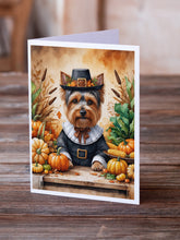 Load image into Gallery viewer, Yorkshire Terrier Thanksgiving Greeting Cards Pack of 8