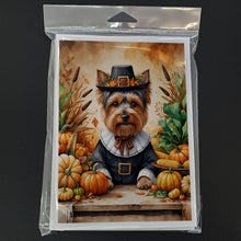 Load image into Gallery viewer, Yorkshire Terrier Thanksgiving Greeting Cards Pack of 8