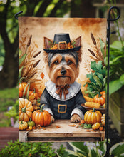 Load image into Gallery viewer, Yorkshire Terrier Thanksgiving Garden Flag