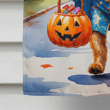 Load image into Gallery viewer, Airedale Terrier Halloween Trick or Treat House Flag