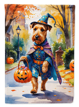 Load image into Gallery viewer, Airedale Terrier Halloween Trick or Treat House Flag