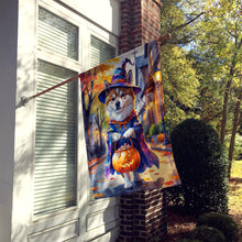 Load image into Gallery viewer, Akita Halloween Trick or Treat House Flag