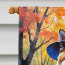 Load image into Gallery viewer, Akita Halloween Trick or Treat House Flag