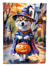 Load image into Gallery viewer, Akita Halloween Trick or Treat House Flag