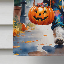 Load image into Gallery viewer, Bernedoodle Halloween Trick or Treat House Flag