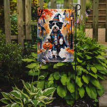 Load image into Gallery viewer, Bernedoodle Halloween Trick or Treat Garden Flag