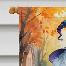 Load image into Gallery viewer, Bichon Frise Halloween Trick or Treat House Flag
