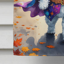 Load image into Gallery viewer, Bichon Frise Halloween Trick or Treat House Flag