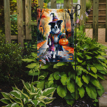 Load image into Gallery viewer, Border Collie Halloween Trick or Treat Garden Flag