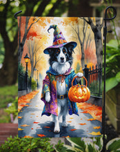 Load image into Gallery viewer, Border Collie Halloween Trick or Treat Garden Flag