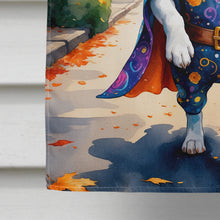 Load image into Gallery viewer, Boston Terrier Halloween Trick or Treat House Flag