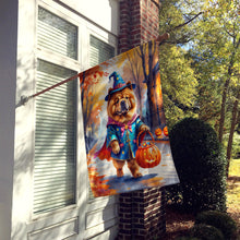Load image into Gallery viewer, Chow Chow Halloween Trick or Treat House Flag