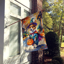 Load image into Gallery viewer, Corgi Halloween Trickor Treat House Flag