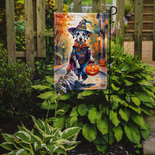 Load image into Gallery viewer, Dalmatian Halloween Trick or Treat Garden Flag