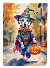 Load image into Gallery viewer, Dalmatian Halloween Trick or Treat Garden Flag