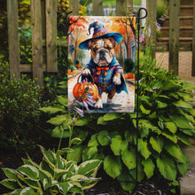 Load image into Gallery viewer, English Bulldog Halloween Trick or Treat Garden Flag