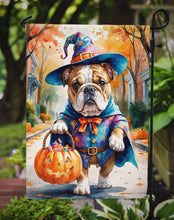Load image into Gallery viewer, English Bulldog Halloween Trick or Treat Garden Flag