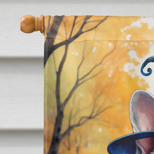Load image into Gallery viewer, White French Bulldog Halloween Trick or Treat House Flag