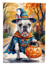 Load image into Gallery viewer, White French Bulldog Halloween Trick or Treat House Flag