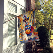 Load image into Gallery viewer, Jack Russell Terrier Halloween Trick or Treat House Flag
