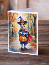 Load image into Gallery viewer, Jack Russell Terrier Halloween Trick or Treat Greeting Cards Pack of 8